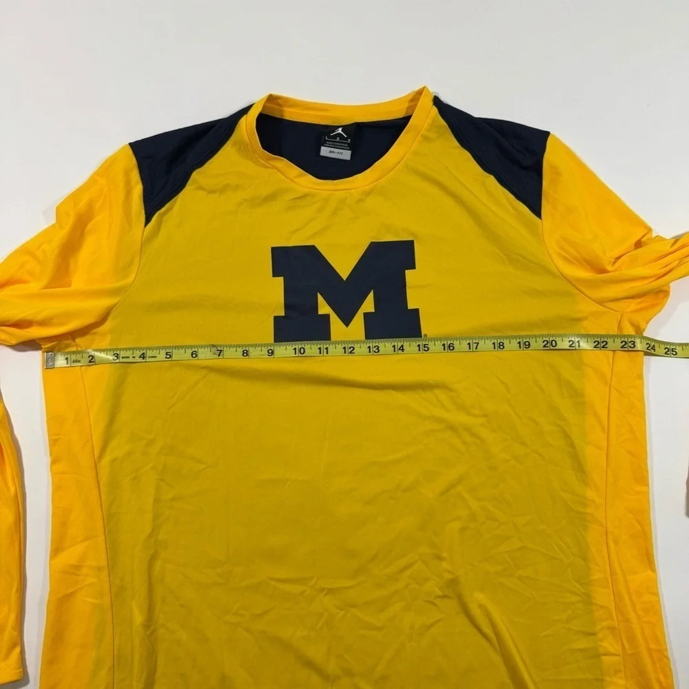 Jordan Michigan Wolverines Long Sleeve Shooting Shirt NCAA